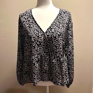 NWOT POPSUGAR HIGH LOW PEPLUM BLOUSE